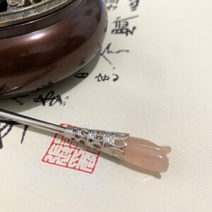 peach pink magnolia hair sticks chinese hair jewelry hanfu hair accessories