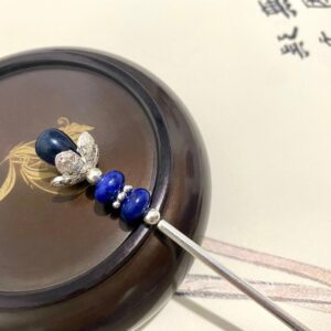 blue sandstone hair sticks gemstone hair accessories chinese hairpin hanfu hair accessories