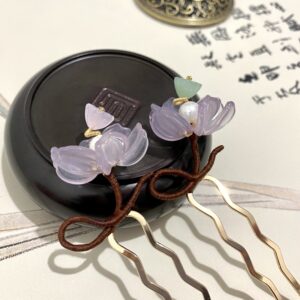 lotus flower hair fork decorative hair fork for wedding hanfu hair accessories hanfu hair jewelry