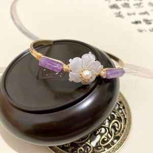 hanfu accessories flower bracelet antique bracelet chinese bangle